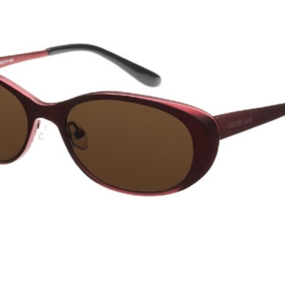 Derek Lam VERONICA Sunglasses Color red BURGUNDY BLOCK TITANIUM POLARIZED LENS main image 10